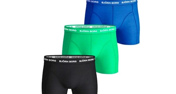 Björn Borg 3-pack boxers Sammy Solid Surf The Web!